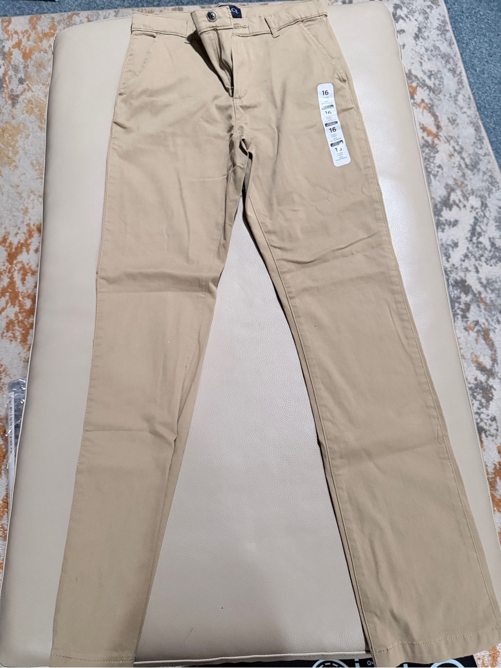 Boy's Slim Fit Khaki Pants